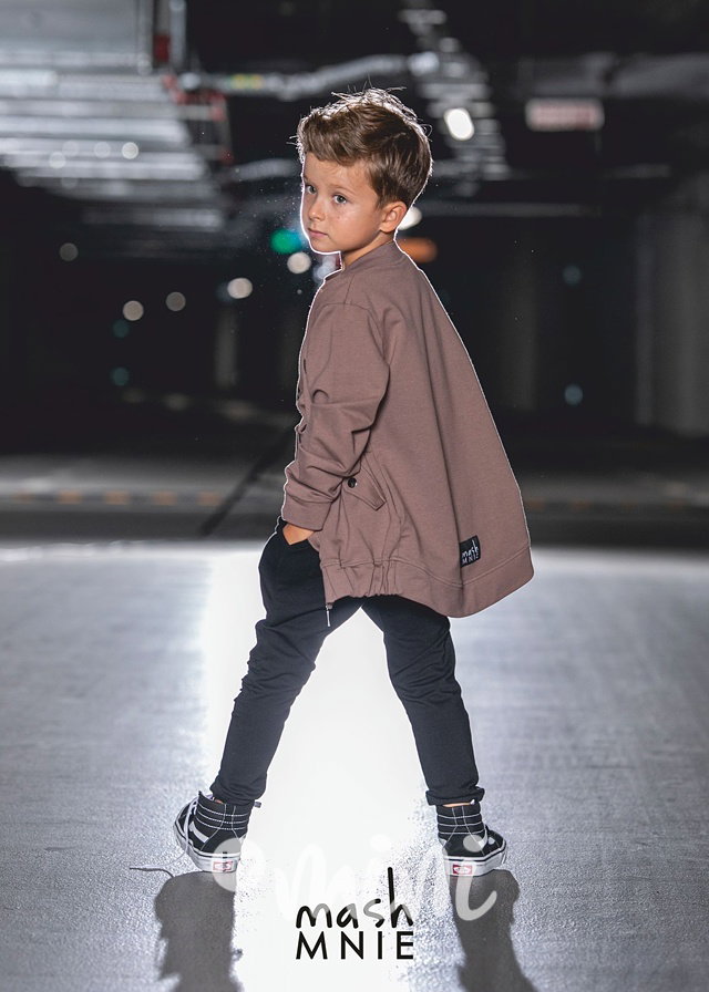 WOLF bomber mikina taupe *MashMnie*