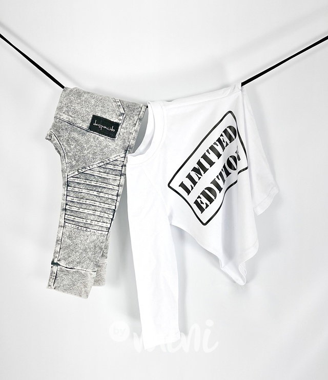 LIMITED EDITION triko s dlouhým rukávem white/black
