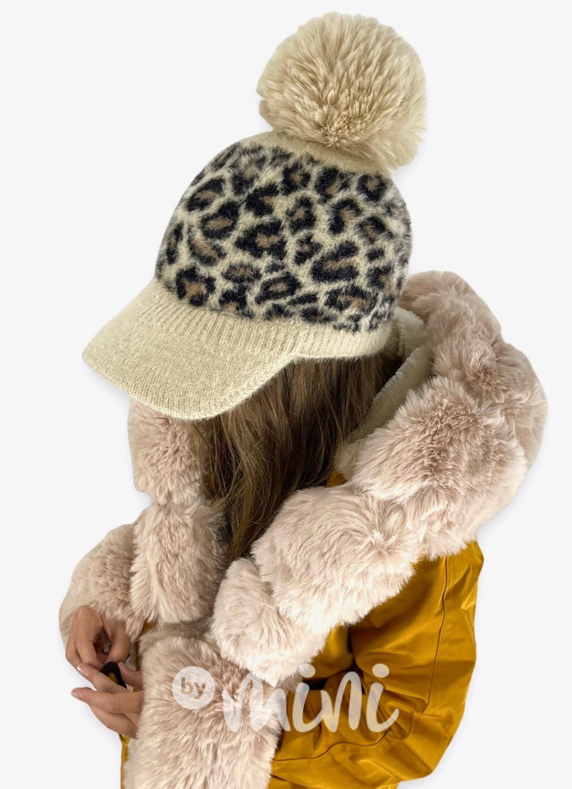 Zimní kožíšková parka - mustard