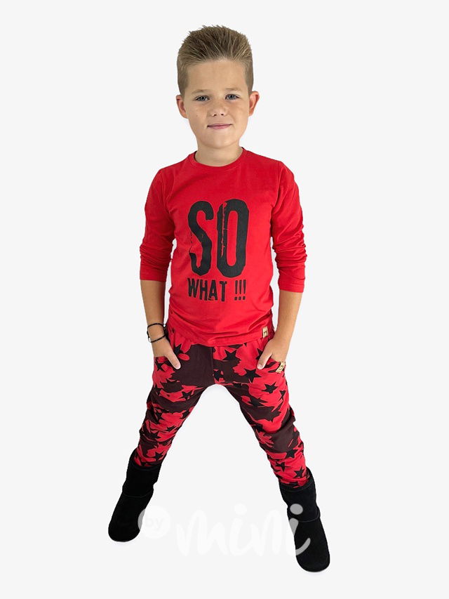SO WHAT longsleeve triko red
