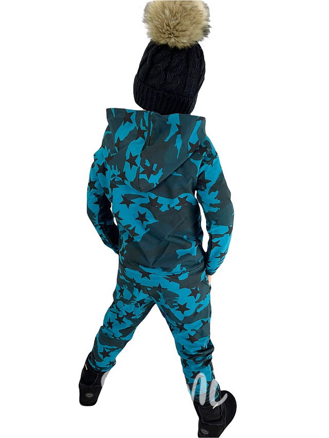 Tepláky petrol army star - BASIC