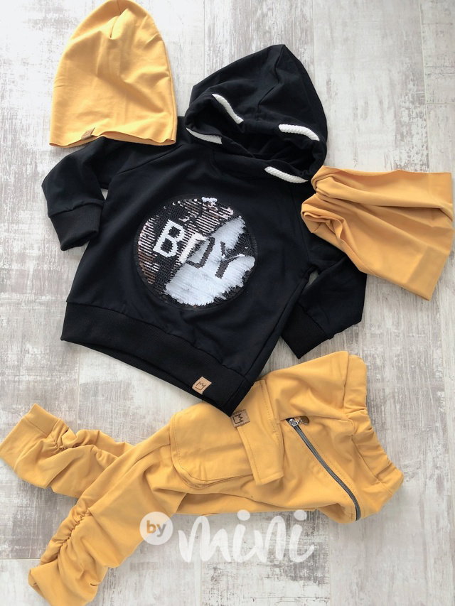 Baggy kapsáče zip - mustard