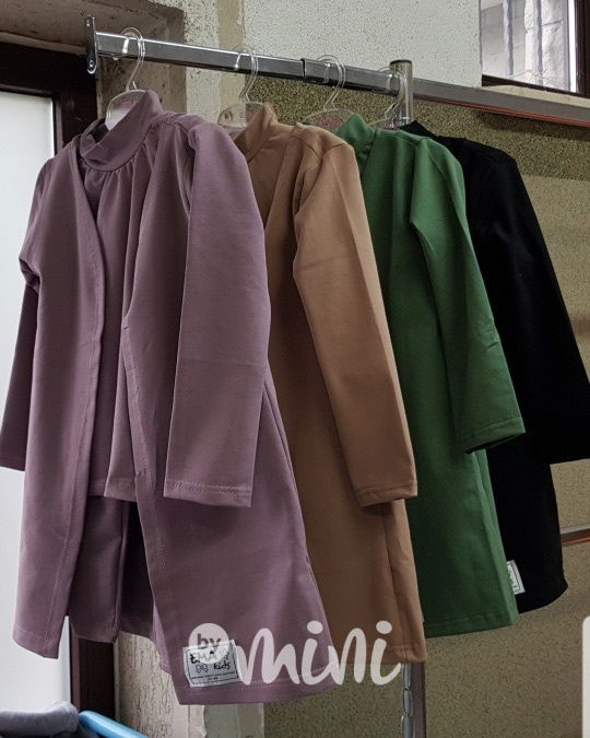 HIT 3-dílný bavlněný komplet khaki