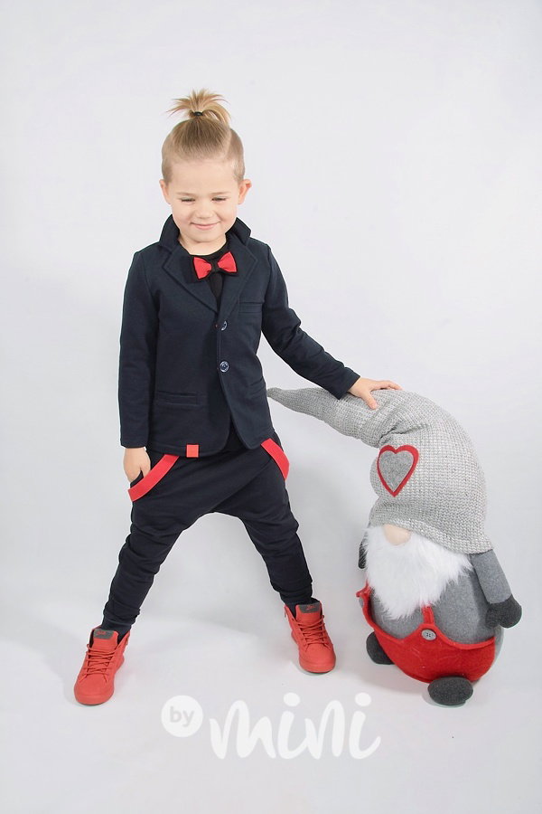 Černé elegant baggy s laclíky