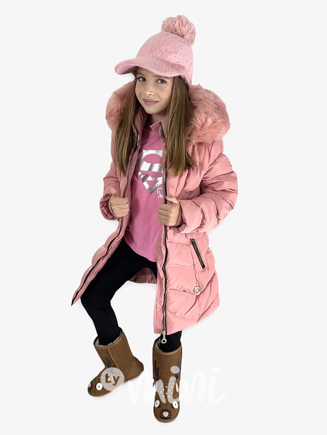 Zimní kabát PUDDER PINK