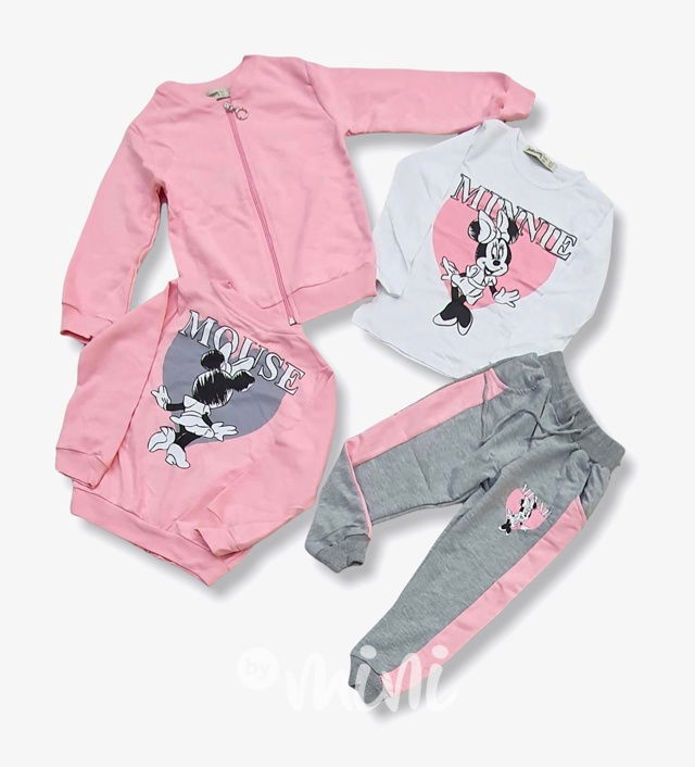3-dílný pink set Minnie