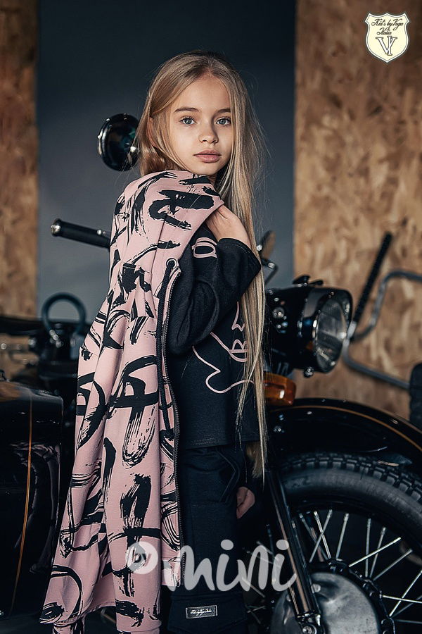 Voga designová mikina paint pink