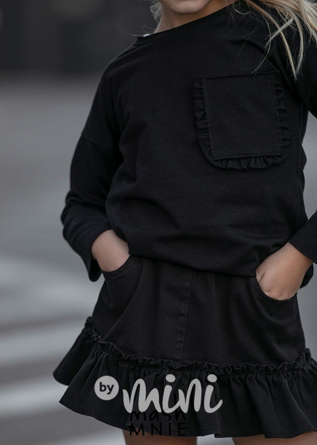 Denim sukně black *MashMnie*