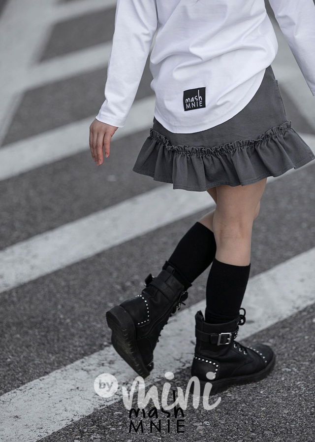 Denim sukně steel grey *MashMnie*