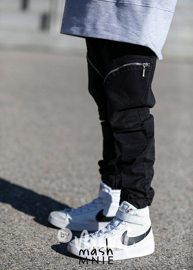 Black jeans kalhoty se zipy *MashMnie*