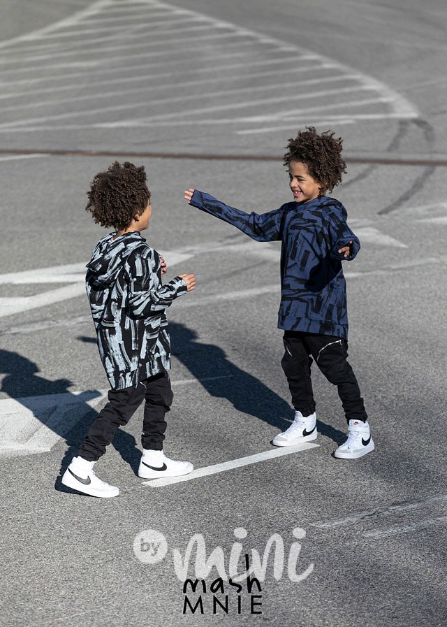 Brush mikina s kapucí modrá *MashMnie*