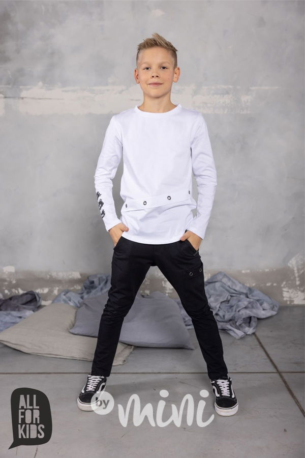 BRAVE blůzka se cvoky bílá