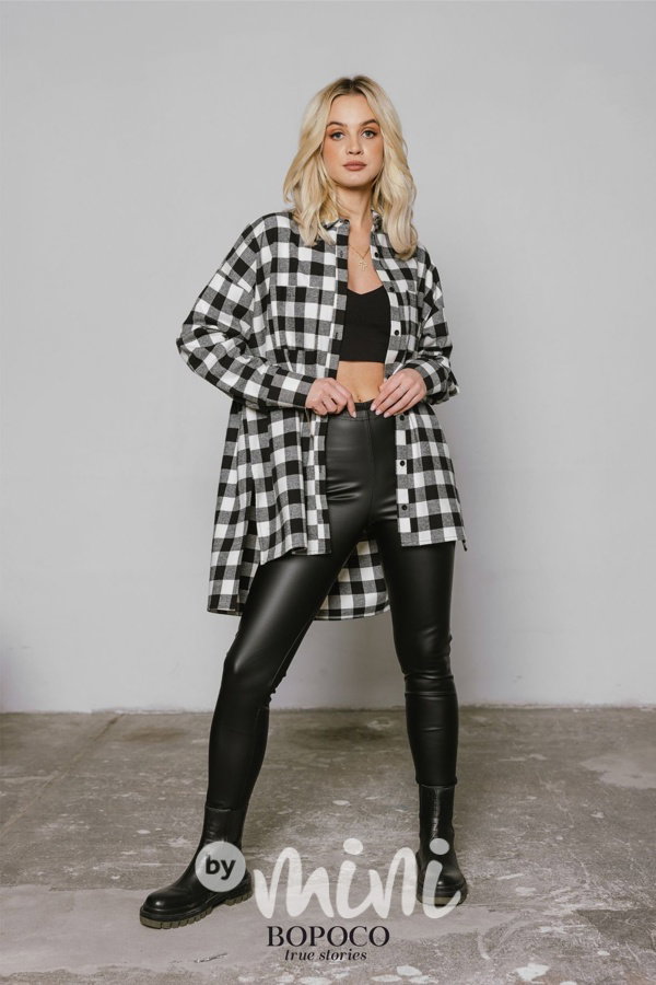 Eco leather legíny černé