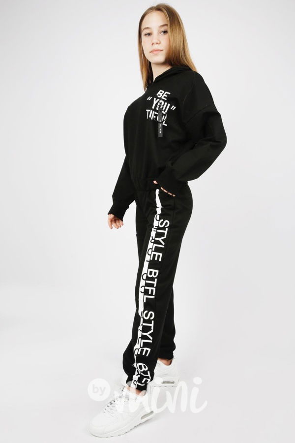 STYLE sporty tepláky černé