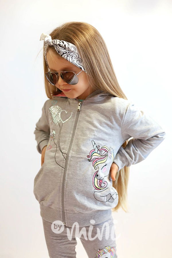 Unicorn mikina s flitry