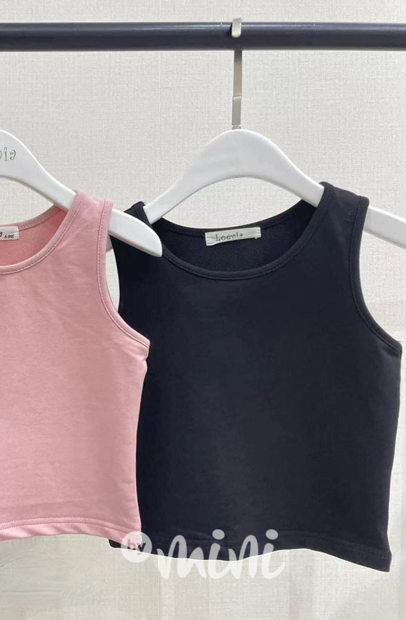 Černý crop top