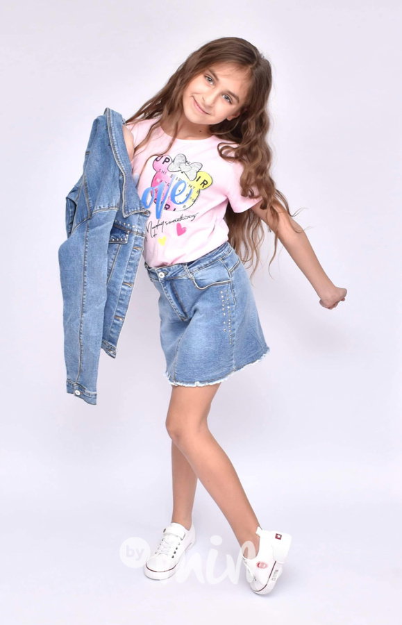 3-dílný jarní jeans set