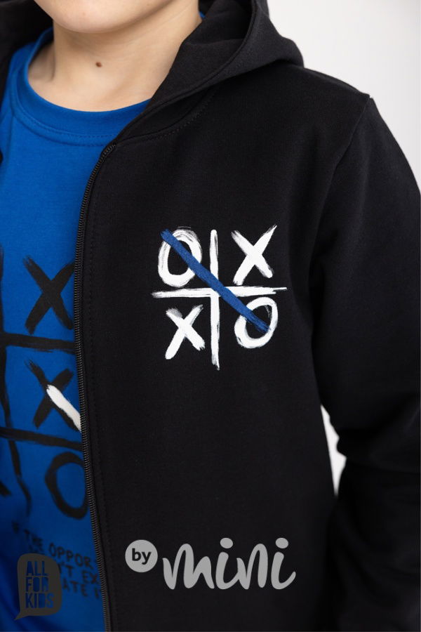 Mikina piškvorky černá