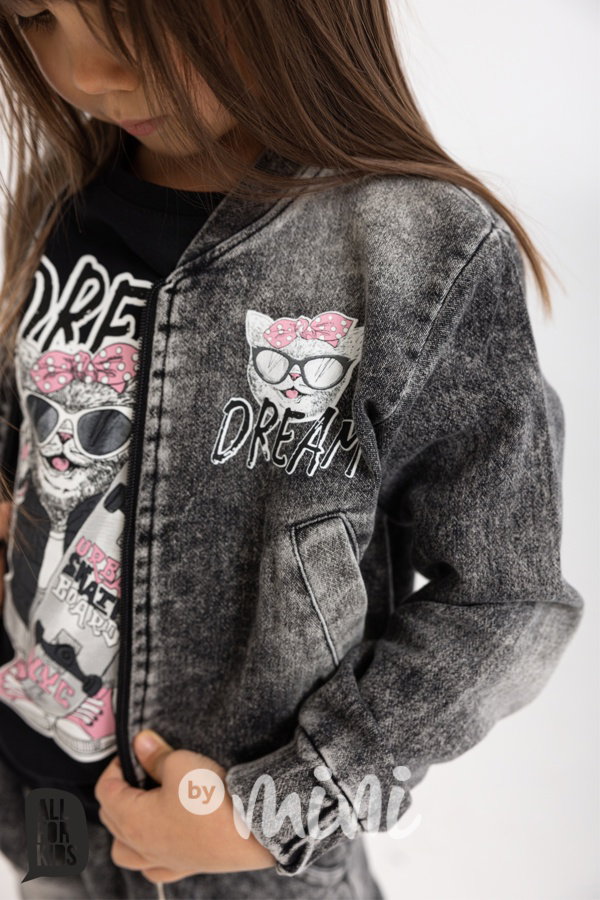 Cool cat jeans bomber black
