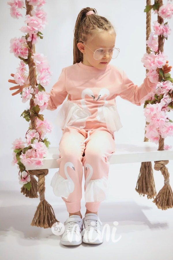 Labuť souprava pink