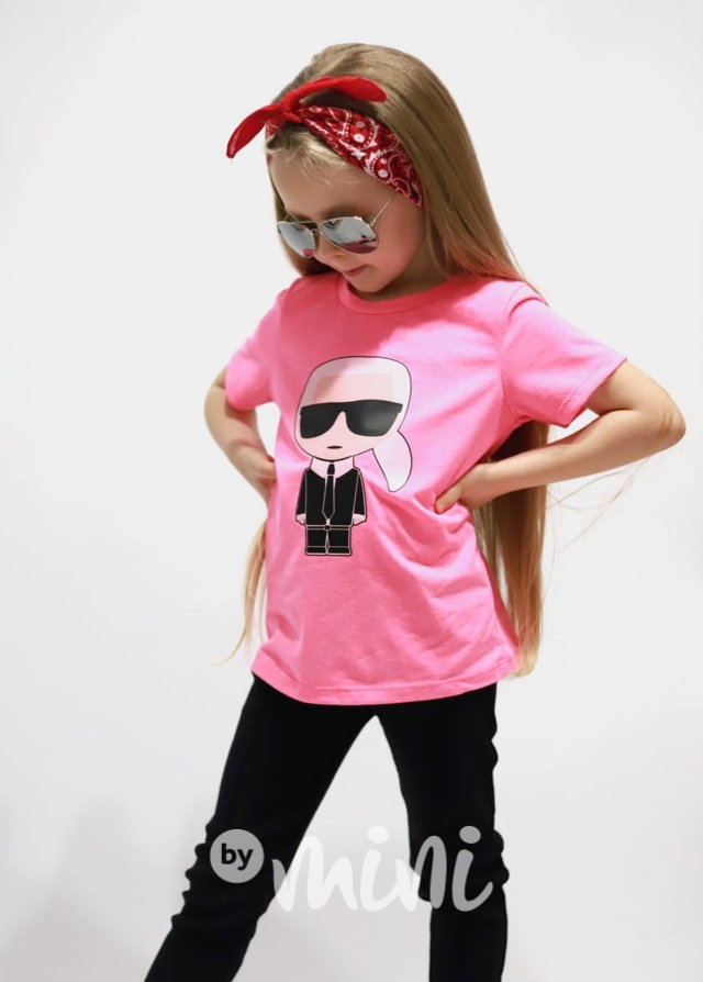 Triko Karlík neon pink