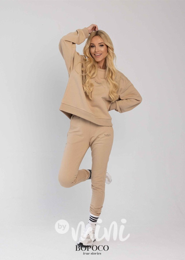Tepláková souprava Matching beige