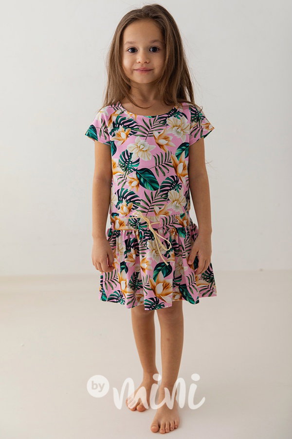Lily Grey šaty Pink tropic