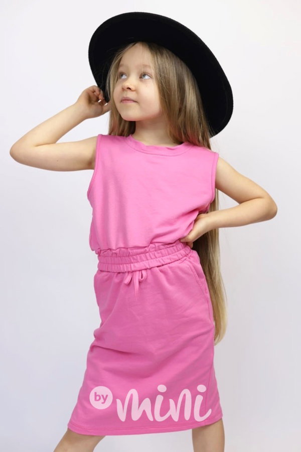 Summer top + sukně pink