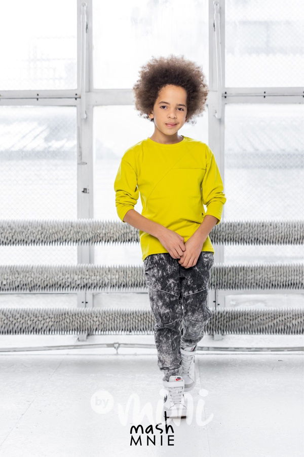 Longsleeve triko WOLF SOUL lemon *MashMnie*