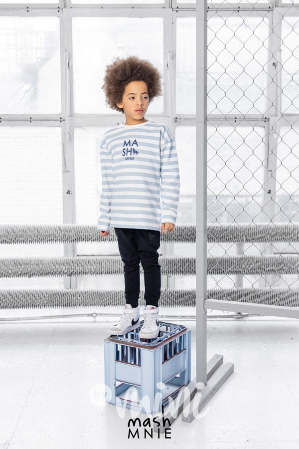 WOLF SOUL mikina pruhy blue *MashMnie*