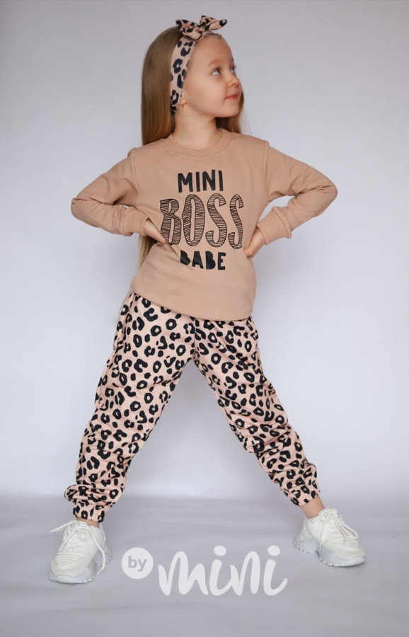 Mini BOSS babe 3-dílný set beige