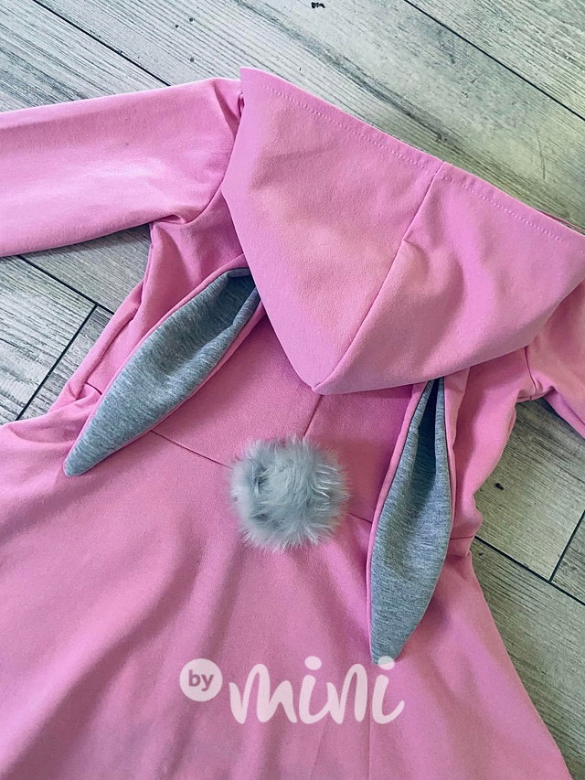Bunny mikinový kabátek pink