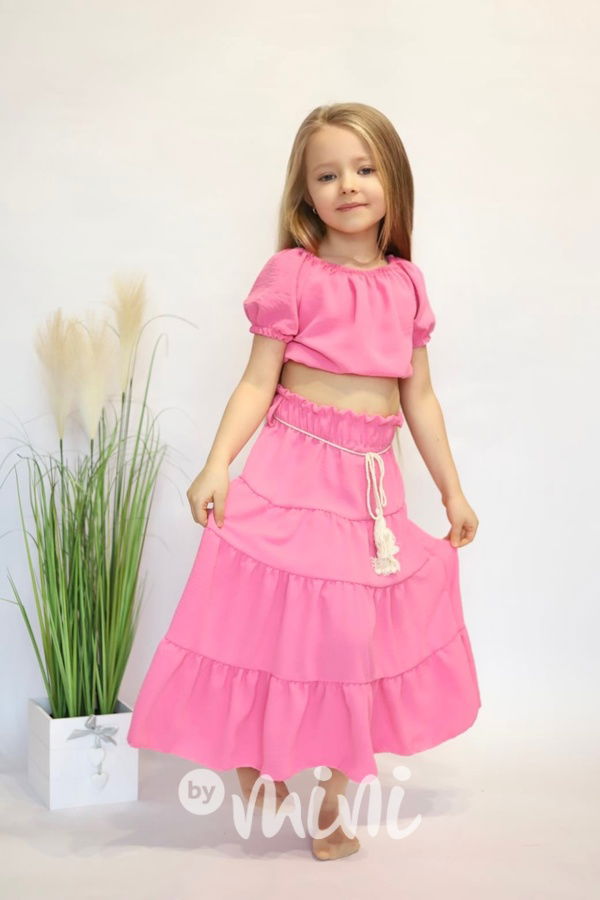 Letní boho set růžový