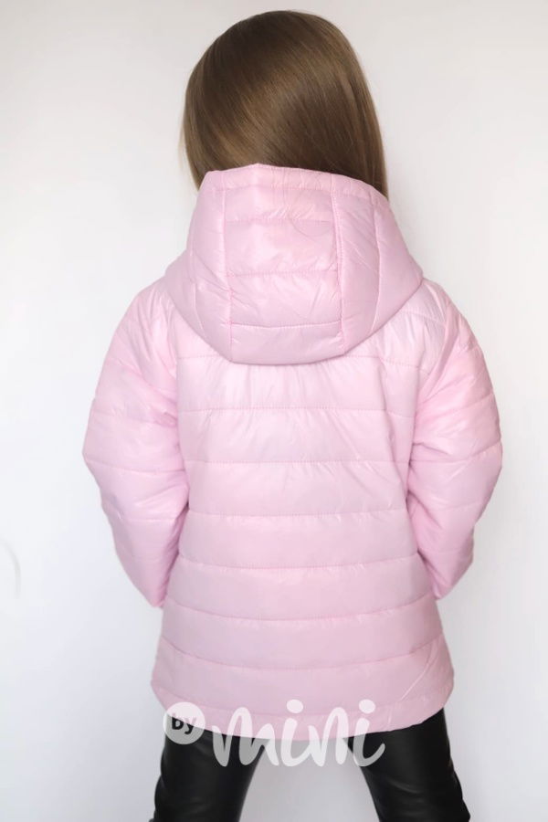 Oboustranná  jarní bunda pink rainbow