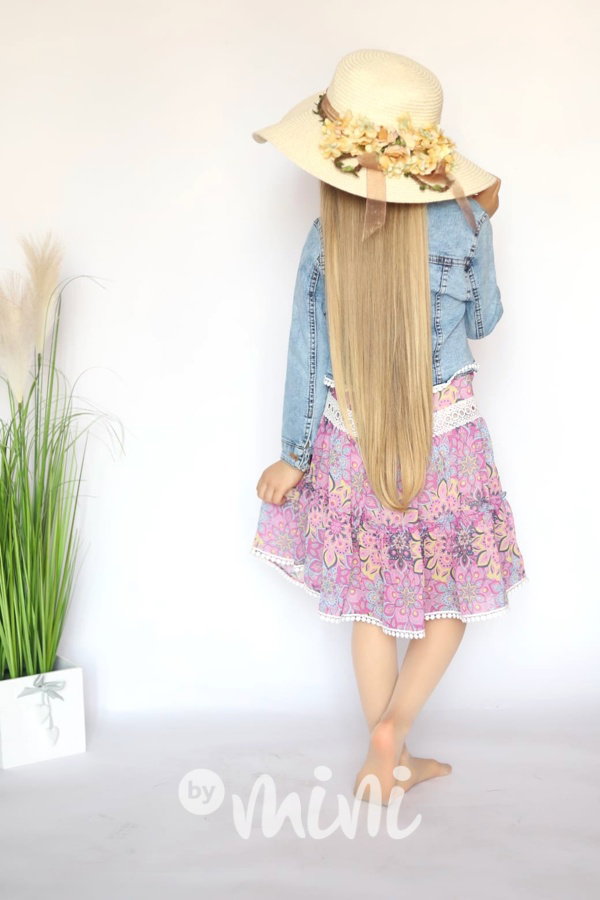 Boho šaty + jeans bunda