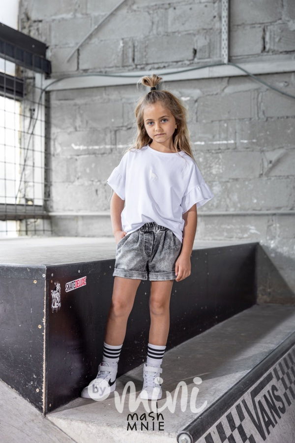 Mash Mnie wolf blůzka s řasenými rukávy cream