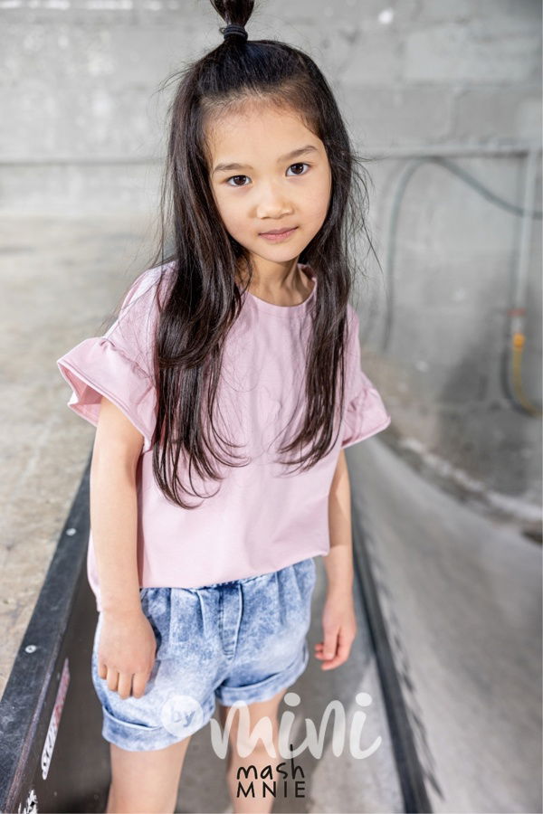 Mash Mnie soft jeans shorts blue