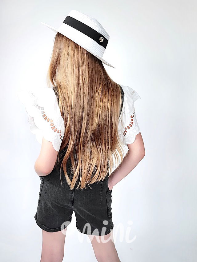 Fashion lacláčové kraťasy jeans black