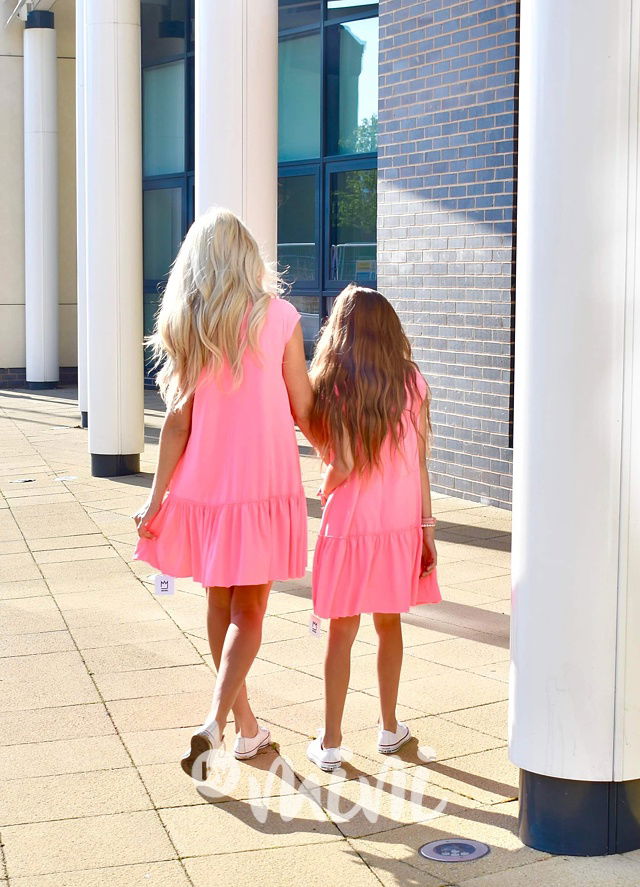 Neon pink oversize šaty *TOP*