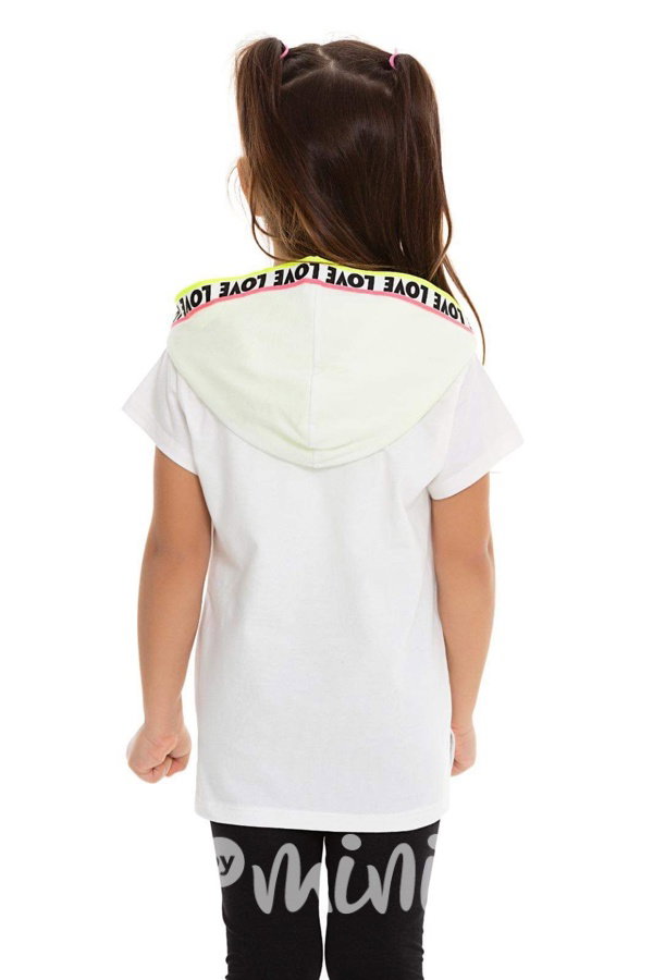 LOVE hoodie triko white
