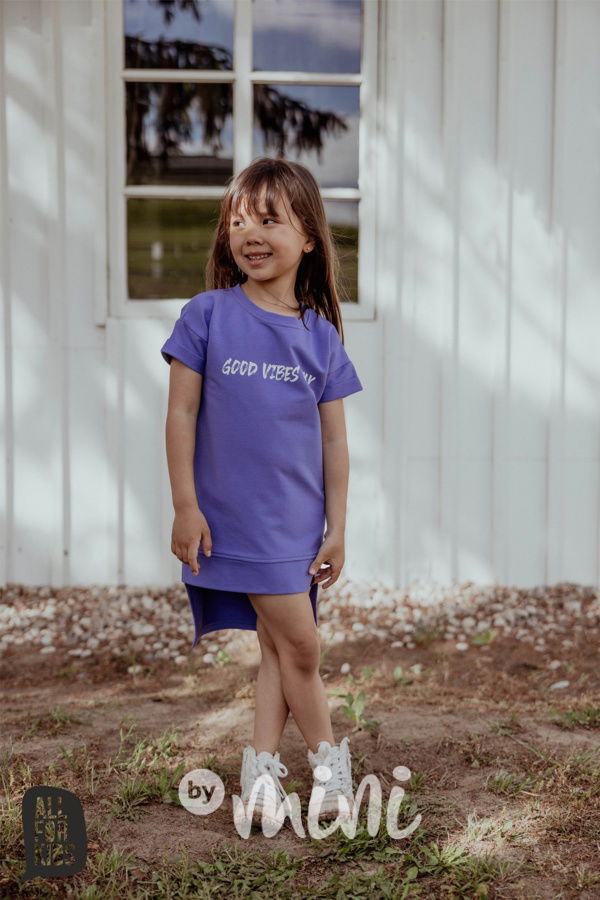 Mikinová tunika VIBES lila