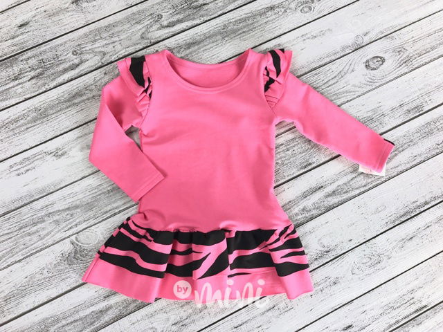 Pink zebra dress