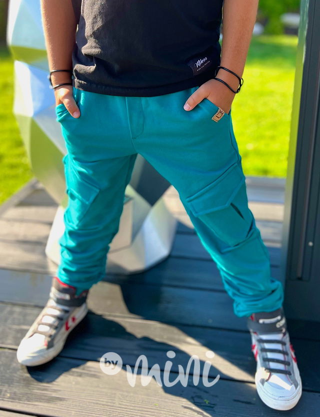 Petrol kapsáčové jogger tepláky