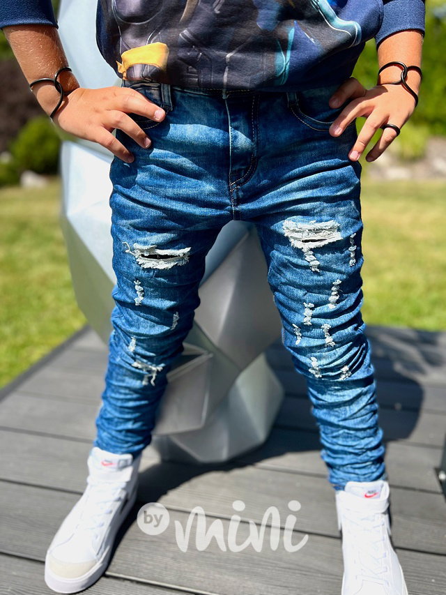 Ripped jeans s mačkaným efektem Lionel