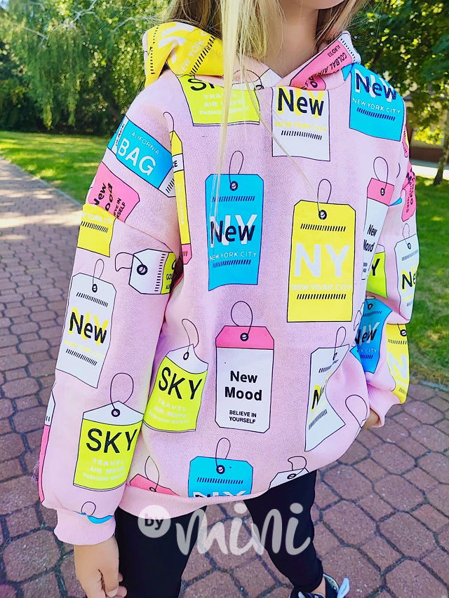 NEW hoodie mikina pink