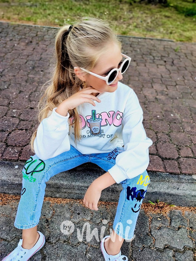 Flísová mikina YOUNG off white