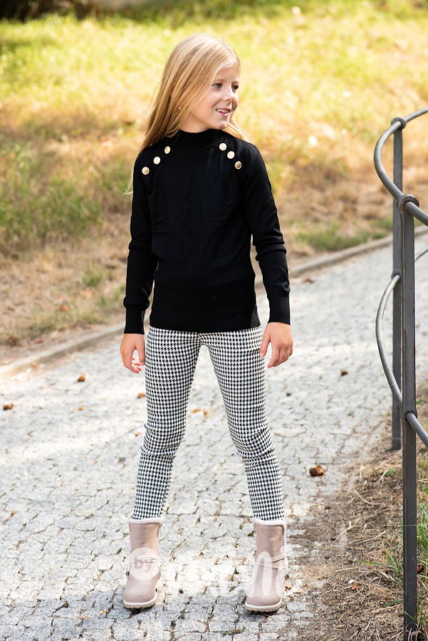 Little pepitka stretch jegginy