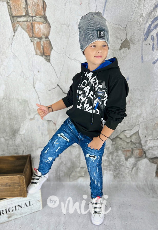 Splash ripped jeans