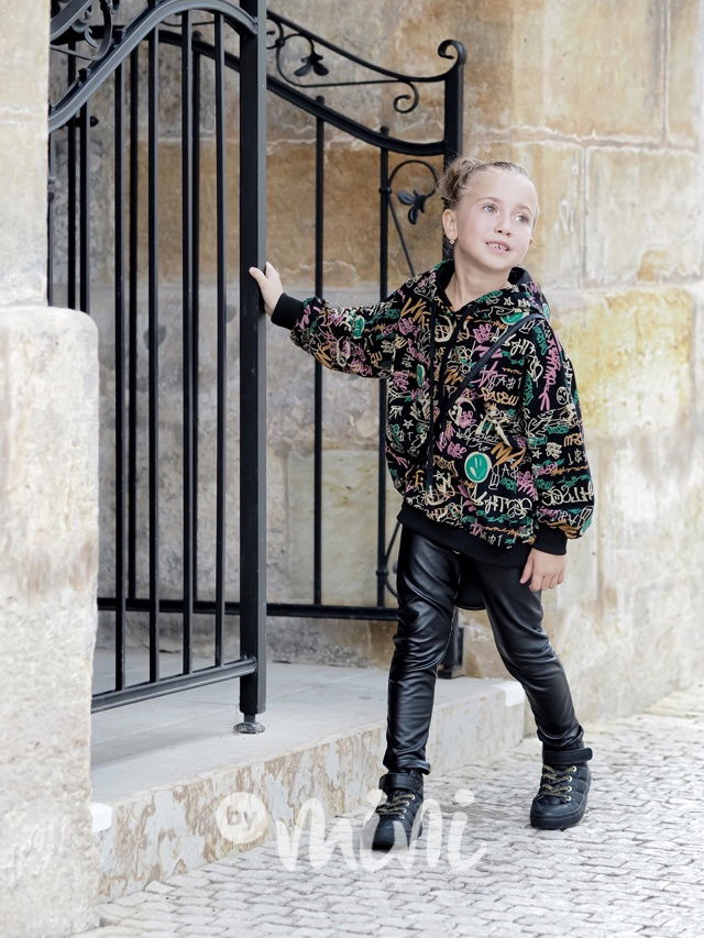 Mikina graffiti black