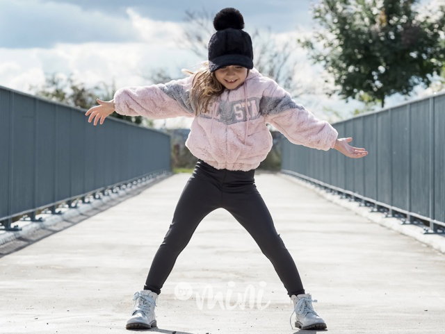 GIRL STAR chlupatá mikina